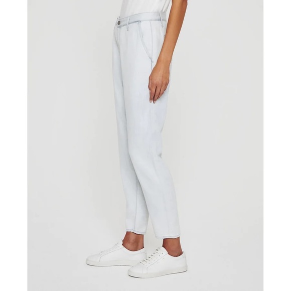 AG NWT The Caden Roxbury Chambray DenimTrouser Hazy Silk Indigo Denim size 27 - Picture 3 of 11